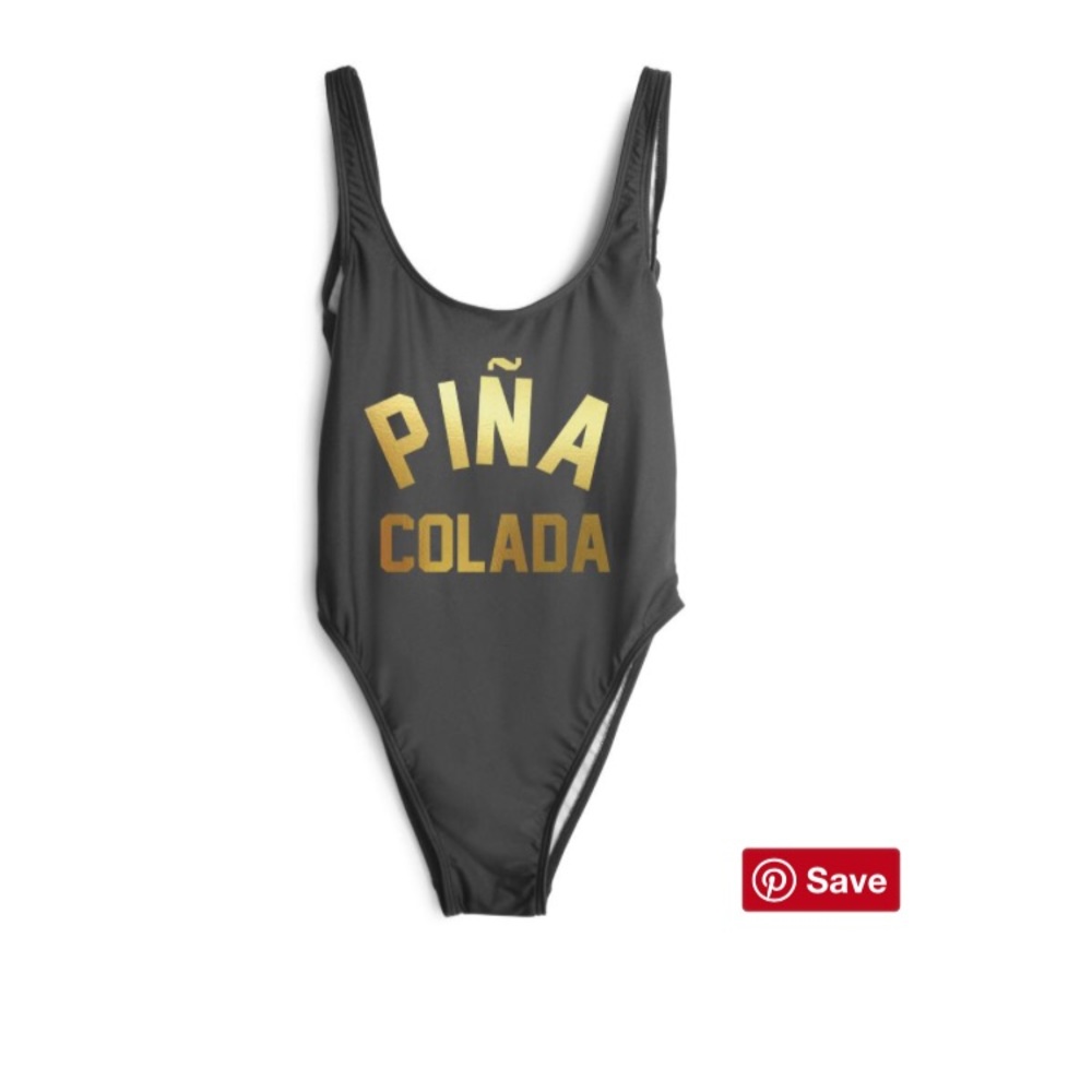 PRIVATE PARTY “piña colada” one piece swimsuit